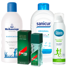 Alle Odorex, Sanicur, Melkmeisje of Freshup